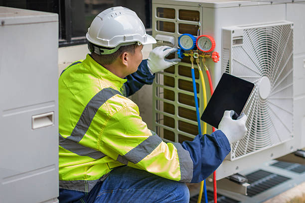 Professional Hvac technician working in Midville, GA